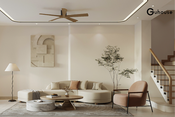 Phòng khách dành cho người thích yên tĩnh: Làm thế nào để “tĩnh” mà không “tẻ”? 2 Phòng khách tối giản nhưng không trống rỗng